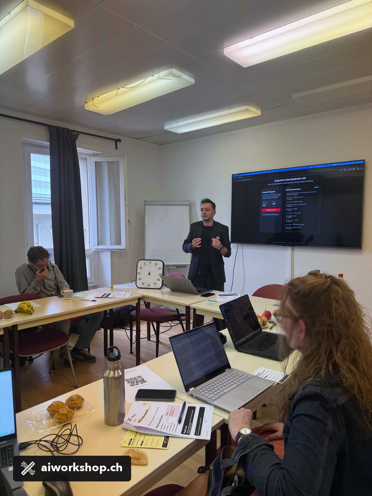 Agent export demonstration during Agentic AI training in Switzerland